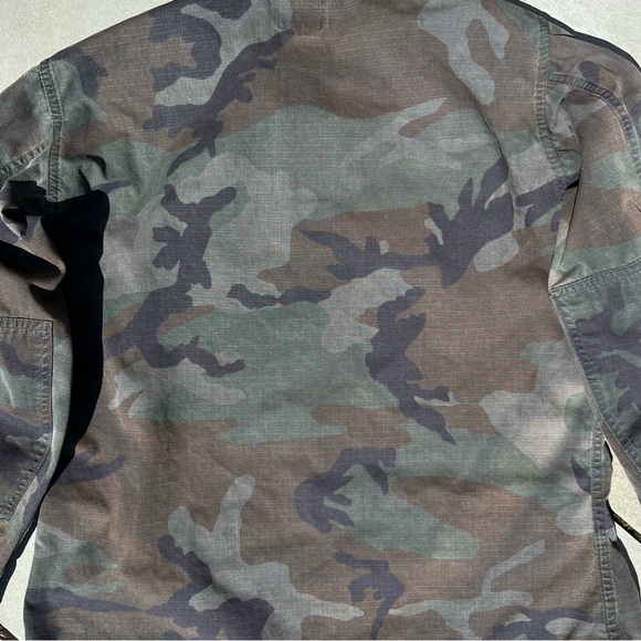 Overyed Camo Y2K Ripstop Military Cargo Shirt Jacket - Picture 5 of 11